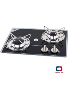 Piano cottura 2 Fuochi cm 38x28 con fermapentole