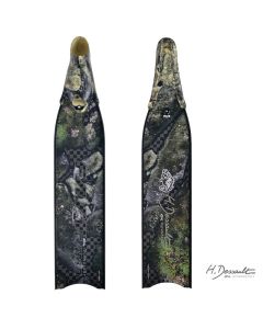 Pinne in carbonio mimetiche H.dessault Fast Camo Med by C4