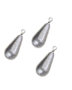 Piombo da pesca a pera con girella blister 3 pezzi