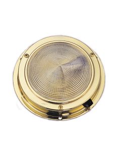 Plafoniera Ottone con interruttore 138 mm