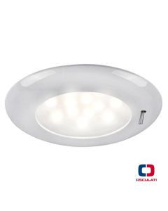 Plafoniera a Led SOLE Bianca Ø 77 mm con interruttore