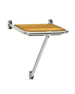 Plancetta di poppa cm 36x34 acciaio inox e Iroko