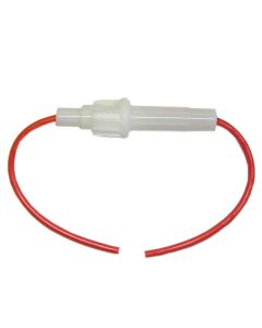 Portafusibile volante per fusibili in vetro mm Ø 6 x 32