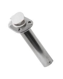 Portacanna incasso inox con tappo Bianco