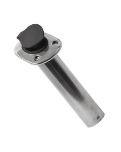 Portacanna incasso inox con tappo Nero