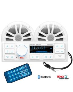 Radio Nautica Boss Marine MR500UAB Comandi vocali con casse