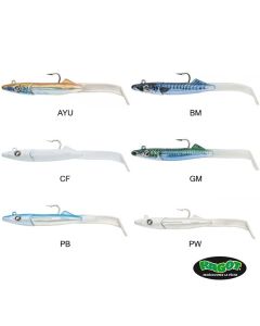 Artificiale Raglou Hybrid in silicone con testa piombata 2 pezzi