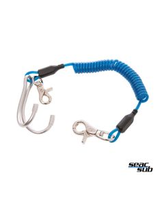 Clips con spirale Seac Sub con doppio uncino Inox