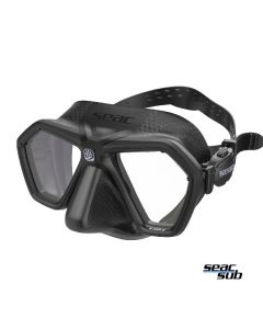 Maschera Seac Sub Eagle Nera lente Trasparente