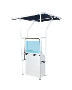 T-Top per Barca in Tubo di Alluminio Ø 32 mm Larghezza max cm 110