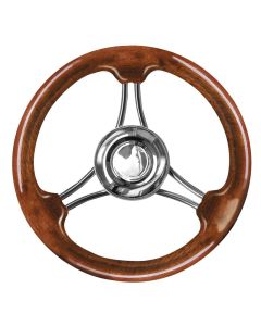 Volante Nautico Corona  Ø mm 350mm  MOGANO