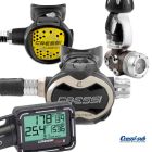 Erogatore Cressi Sub T10-SC PVD MASTER INT Con Octopus e DIGI 2