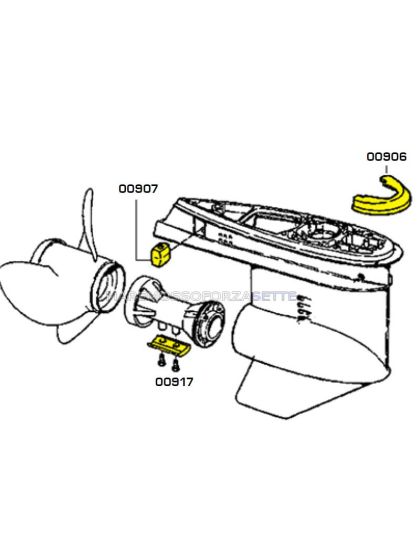 Anodi per fuoribordo Omc Johnson Evinrude Stringer