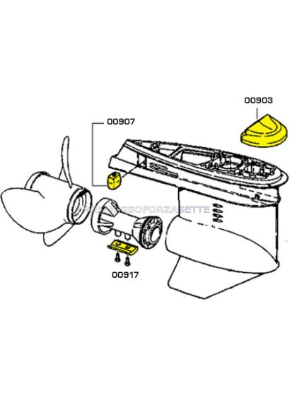 Anodi per fuoribordo Omc Johnson Evinrude Cobra