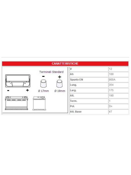 Batteria Per Barca Tipo Agm 12 Volt 100 Ampere