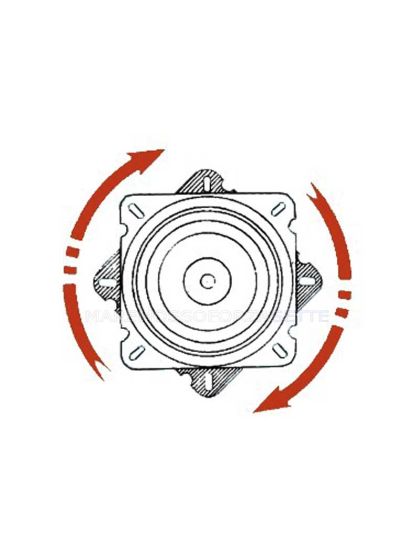 Base girevole frizionata per sedili e sedia combattimento