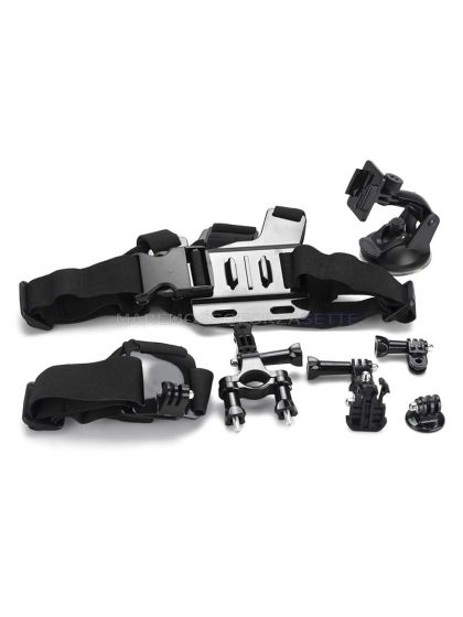KIT 104 DAZZNE ACCESSORI PER ACTION CAMERA SPORT 6 PEZZI
