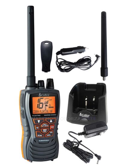 VHF portatile marino cobra MR HH350 FLT EU galleggiante 6 watt