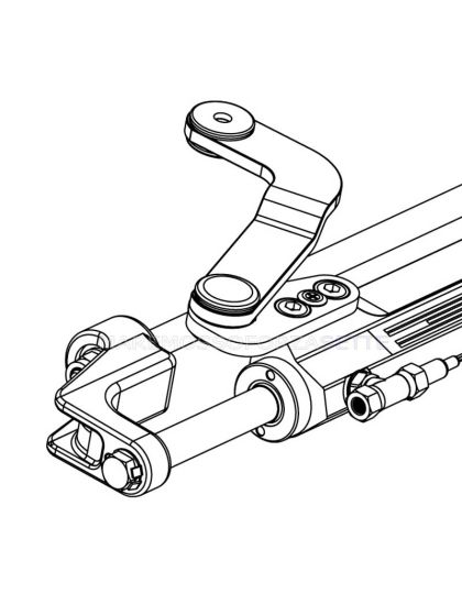 Cilindro Timoneria Idraulica Ultraflex UC128-OBF/3 Per Fuoribordo 43233T