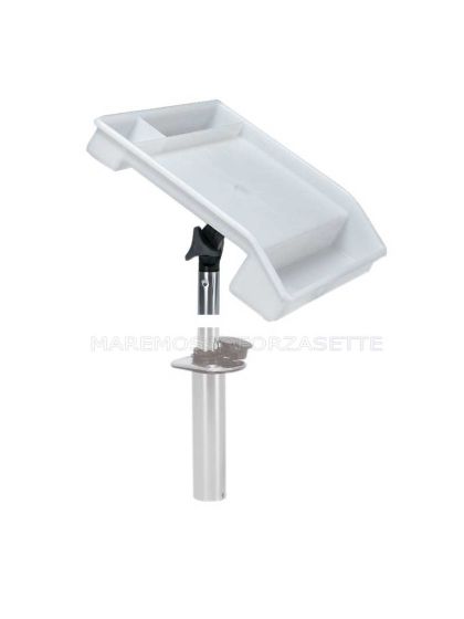 Vassoio porta esche e pulizia del pesce per portacanna