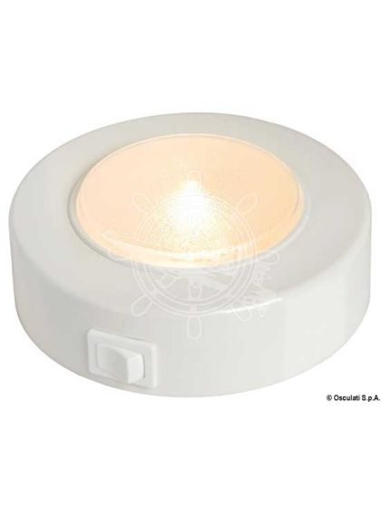 Plafoniera tonda Sun in ABS con interruttore