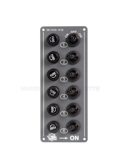 Mini pannello elettrico stagno 6 interruttori