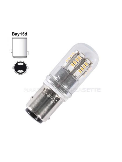 Lampadina a led per luce di fonda 12volt BAY15D