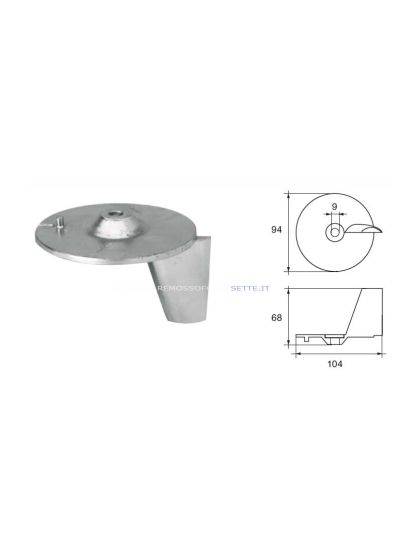 Anodo in zinco per motori fuoribordo Honda – 41107-ZV5-000