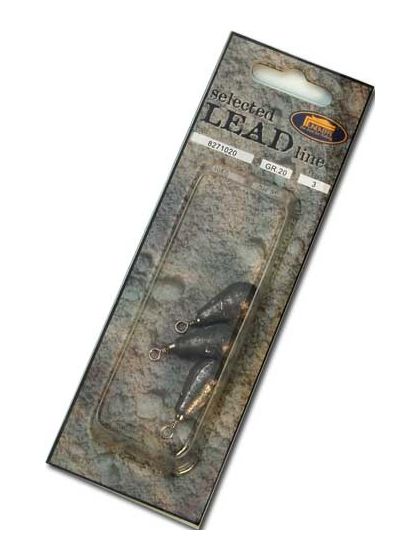 Piombo da pesca a pera con girella blister 3 pezzi