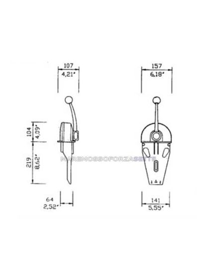 Comando Monoleva Ultraflex B103 Per Motore Barca