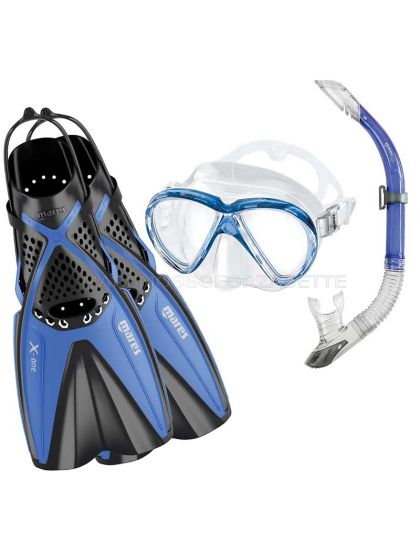 Set per snorkel pinne e maschera Mares X-One marea
