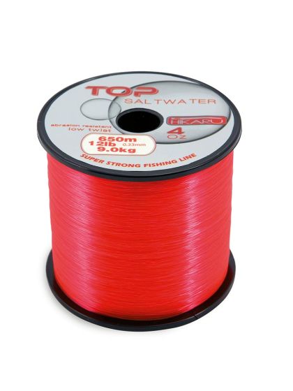 Monofilo Hikaru saltwater Top Red da Ø 0,40 a Ø 0,50 mm