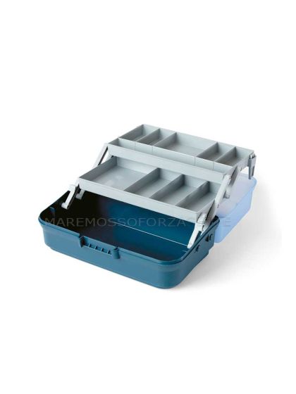 Valigetta due ripiani coperchio trasparente