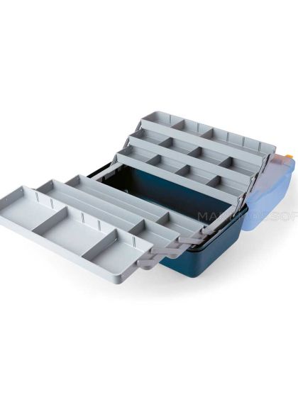 Valigetta sei ripiani coperchio trasparente