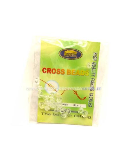 Perline quattro fori cross bead busta 20pz