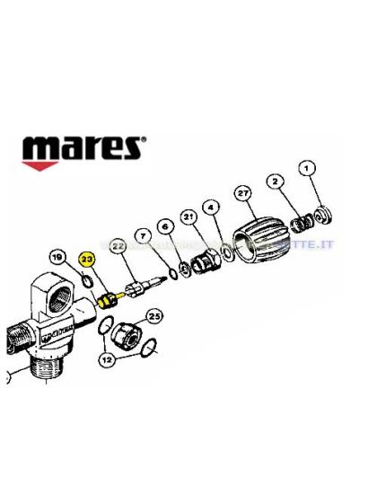 Porta pasticca completa per rubinetteria Mares