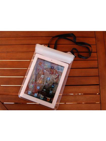 Custodia impermeabile per ipad con tracolla