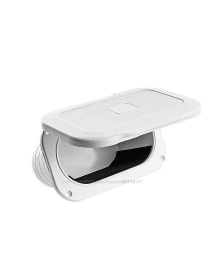 Tasca porta oggetti ovale con sportello rigido