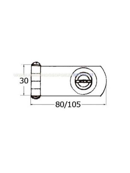 Chiusura inox a cerniera con chiave