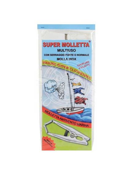 Super molletta marina 8 pezzi blocca panni o teli