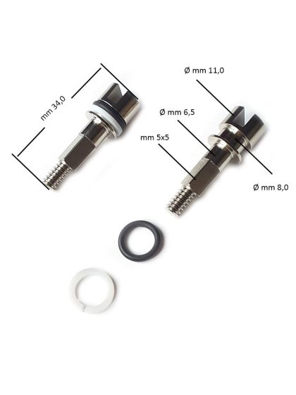 Alberino per rubinetteria bombole sub con Oring