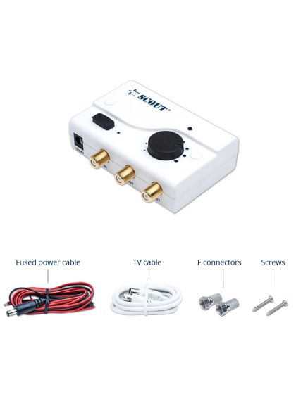Amplificatore per antenna TV Scout Sea Boost 12/24 volt