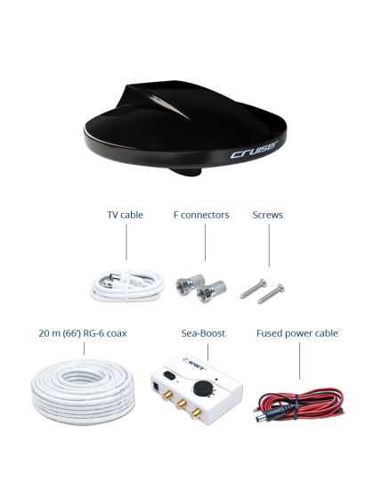 Antenna TV per barca Scout Cruiser Black omnidirezionale