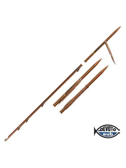 Asta australiana Inox Ø 6,5 mm una aletta con pinne