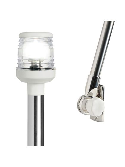 Luce di fonda 360° Asta abbattibile cm  60 Luce LED BIANCA