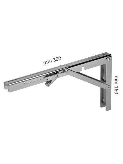 Staffa Inox Pieghevole per Tavoli Carico Max 150 Kg