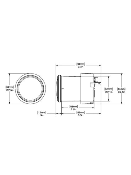 Bussola Ritchie Sport X-21bb Incasso 52mm Nero