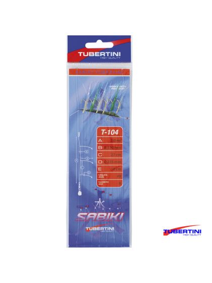 Tubertini Sabiki T-104 Mis.  9 Calamento Pesca Dalla Barca