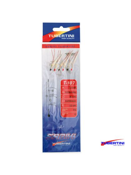 Tubertini Sabiki T-107 Mis.  8 Calamento Pesca Dalla Barca