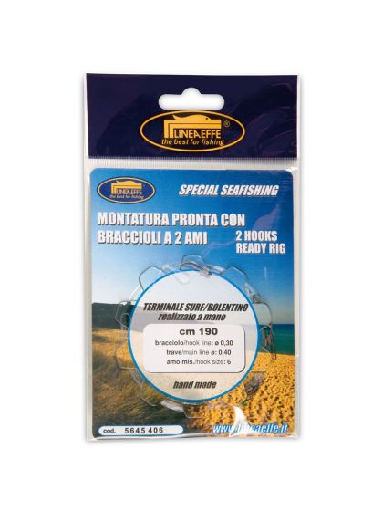 Montatura calamento 2 ami surf e bolentino barca